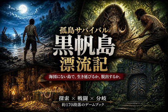【孤島探索×サバイバルゲームブック】黒帆島漂流記